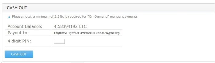 выплата litecoin